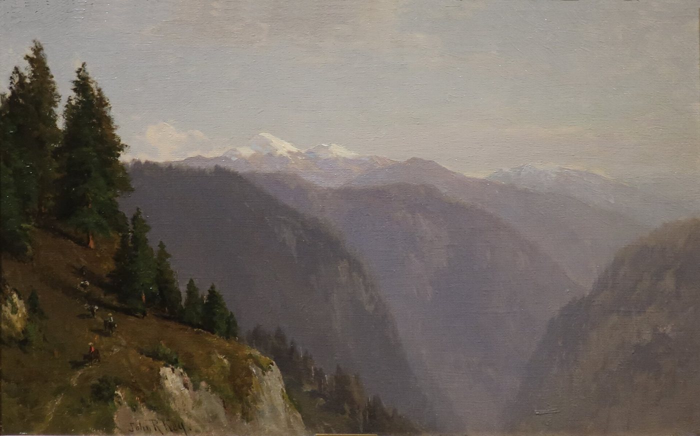 Sierra, Tioga Pass, oil on canvas by John Ross Key, 1870